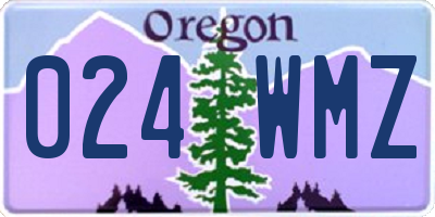 OR license plate 024WMZ
