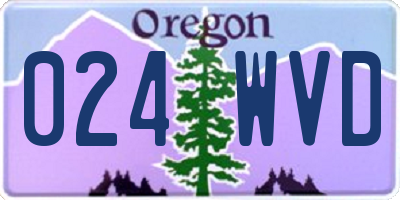 OR license plate 024WVD