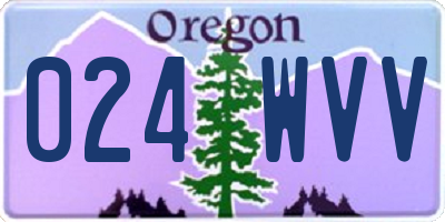 OR license plate 024WVV