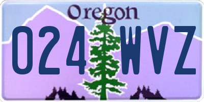 OR license plate 024WVZ