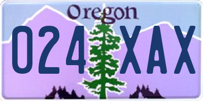 OR license plate 024XAX