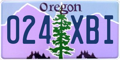 OR license plate 024XBI