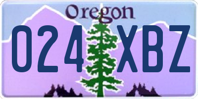 OR license plate 024XBZ