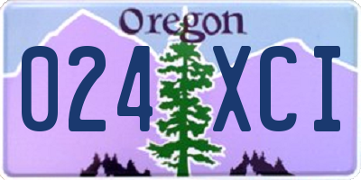OR license plate 024XCI