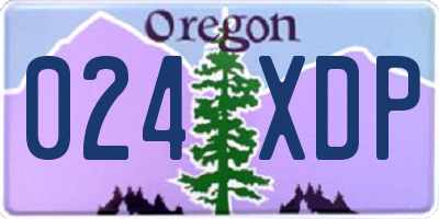 OR license plate 024XDP