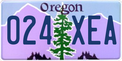 OR license plate 024XEA