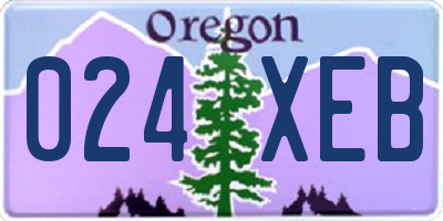 OR license plate 024XEB
