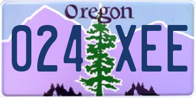 OR license plate 024XEE