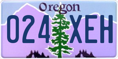 OR license plate 024XEH