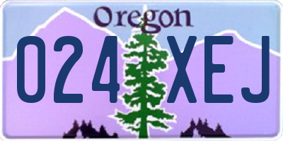OR license plate 024XEJ