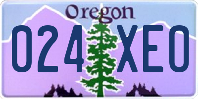 OR license plate 024XEO