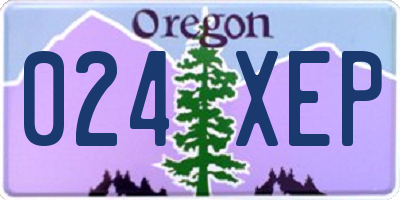 OR license plate 024XEP