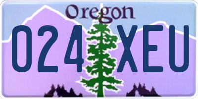 OR license plate 024XEU