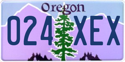 OR license plate 024XEX