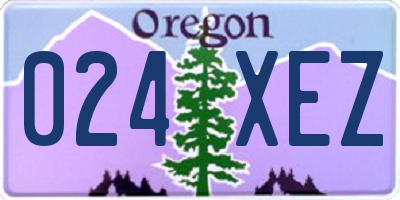 OR license plate 024XEZ