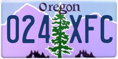 OR license plate 024XFC