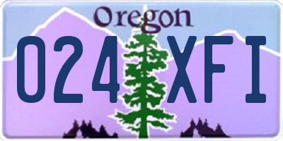 OR license plate 024XFI