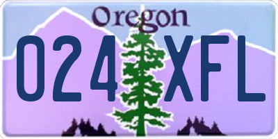OR license plate 024XFL