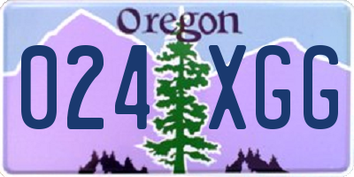 OR license plate 024XGG