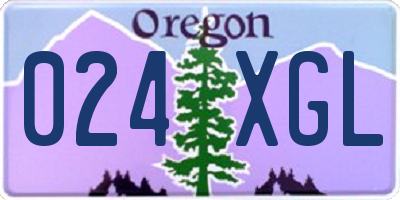 OR license plate 024XGL