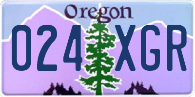 OR license plate 024XGR
