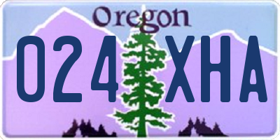OR license plate 024XHA