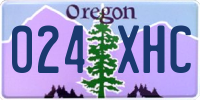 OR license plate 024XHC