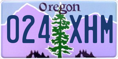 OR license plate 024XHM