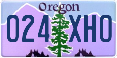 OR license plate 024XHO