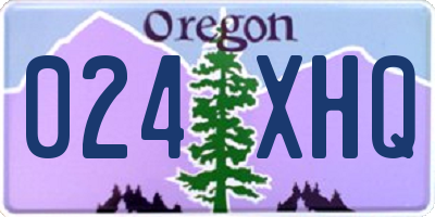 OR license plate 024XHQ
