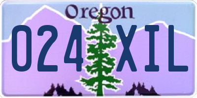 OR license plate 024XIL