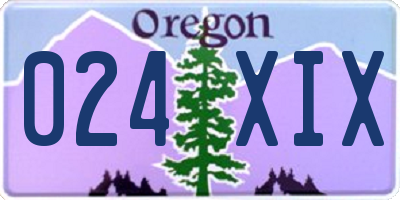 OR license plate 024XIX