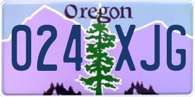 OR license plate 024XJG