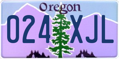 OR license plate 024XJL