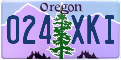 OR license plate 024XKI