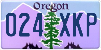 OR license plate 024XKP