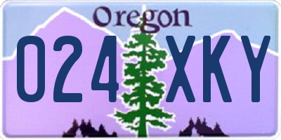 OR license plate 024XKY