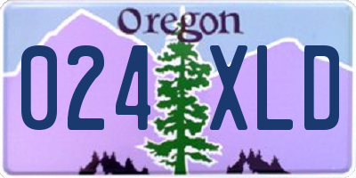 OR license plate 024XLD