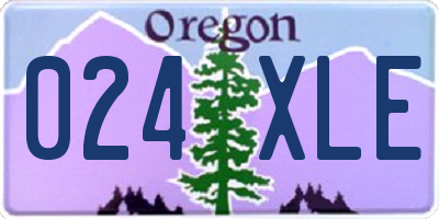 OR license plate 024XLE