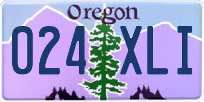 OR license plate 024XLI