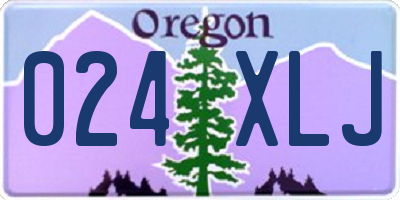 OR license plate 024XLJ