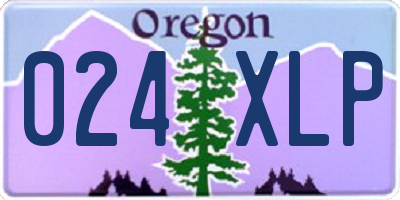 OR license plate 024XLP