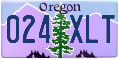 OR license plate 024XLT