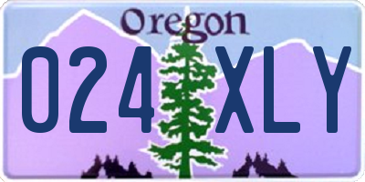 OR license plate 024XLY