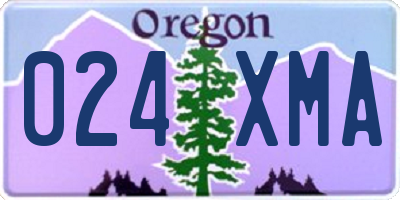 OR license plate 024XMA
