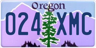 OR license plate 024XMC