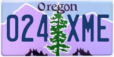 OR license plate 024XME