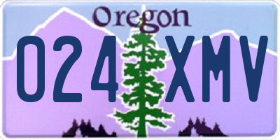 OR license plate 024XMV