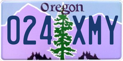 OR license plate 024XMY
