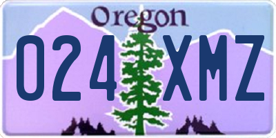 OR license plate 024XMZ